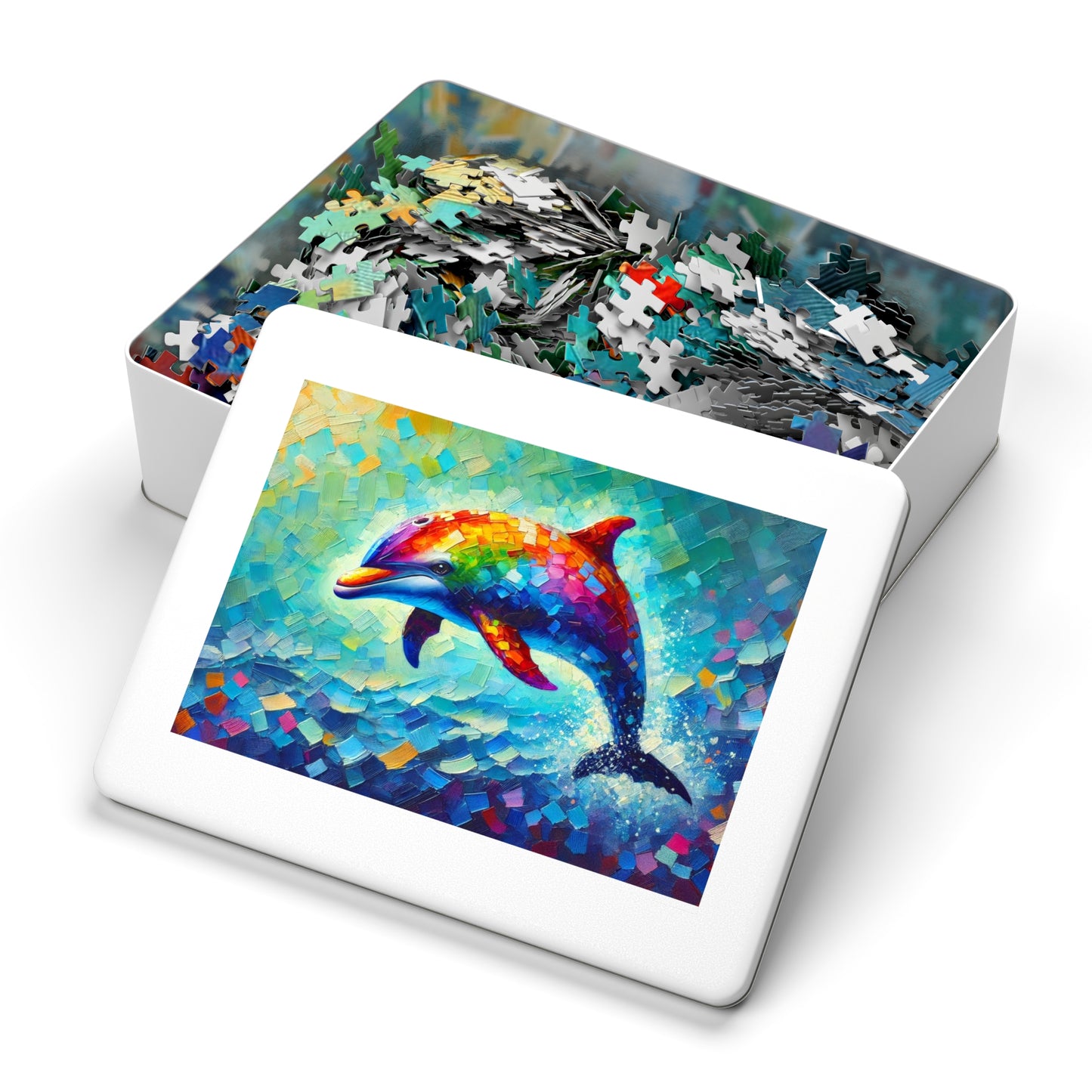 Rainbow Wave: The Joyful Leap of the Dolphin