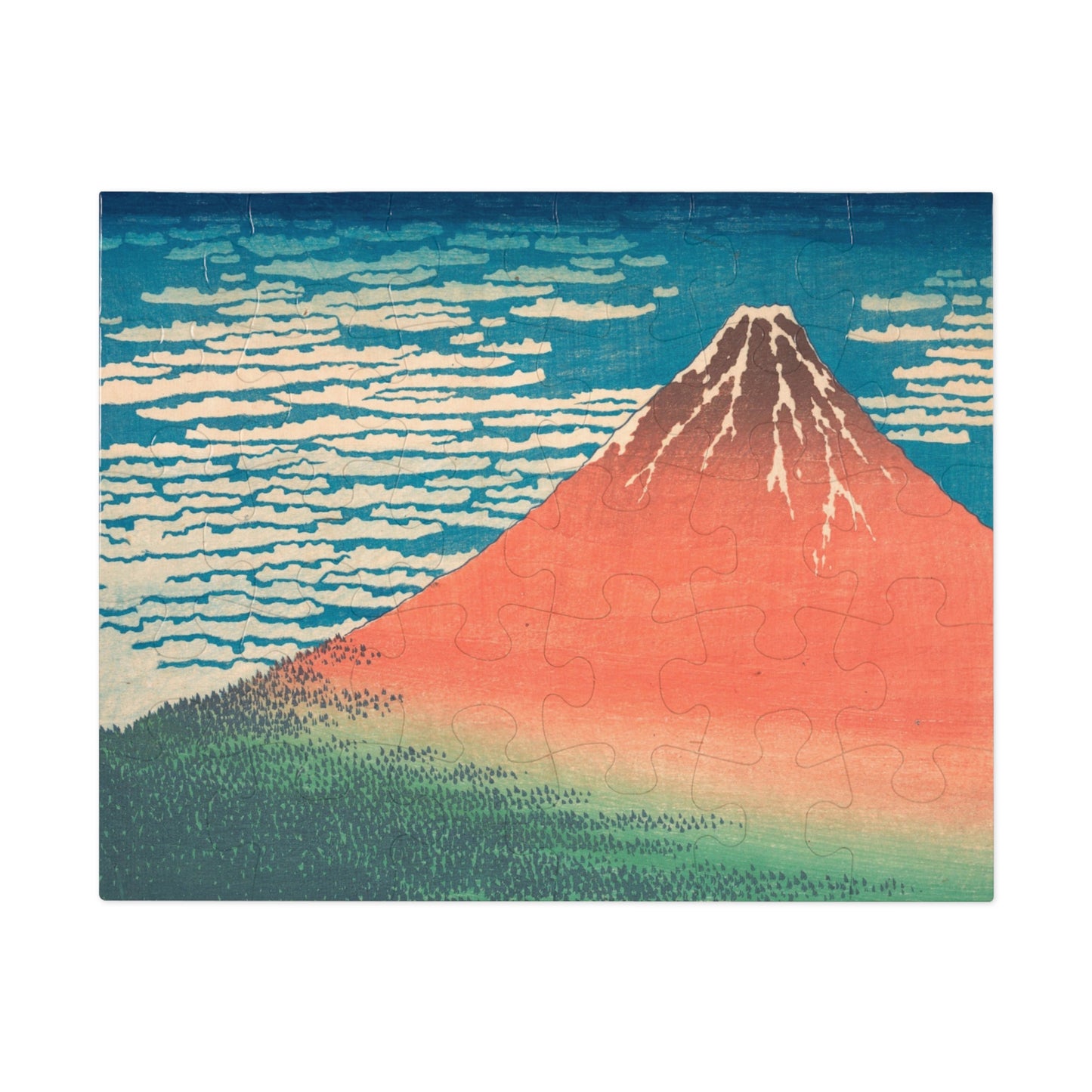 The Crimson Peak: Mount Fuji at Dawn