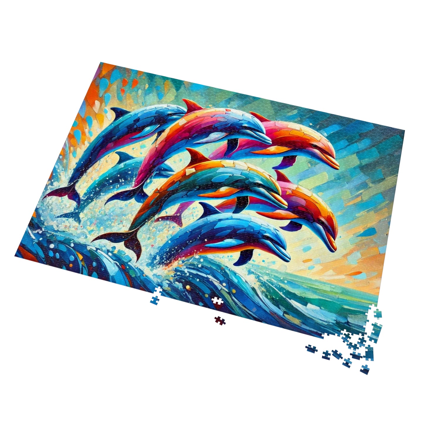 Rainbow Dolphins: A Dance of Ocean Prisma