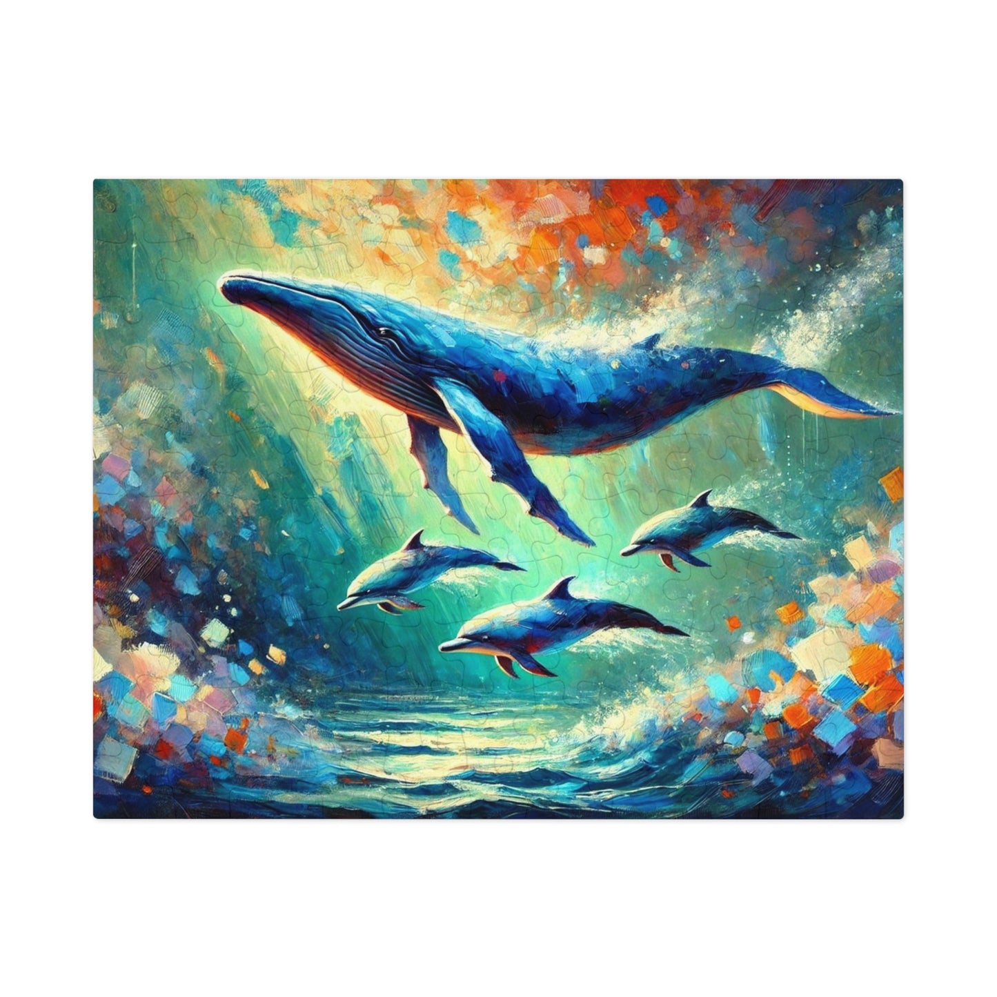 Ocean Dreams: A Whale's Ballet with Dolphins