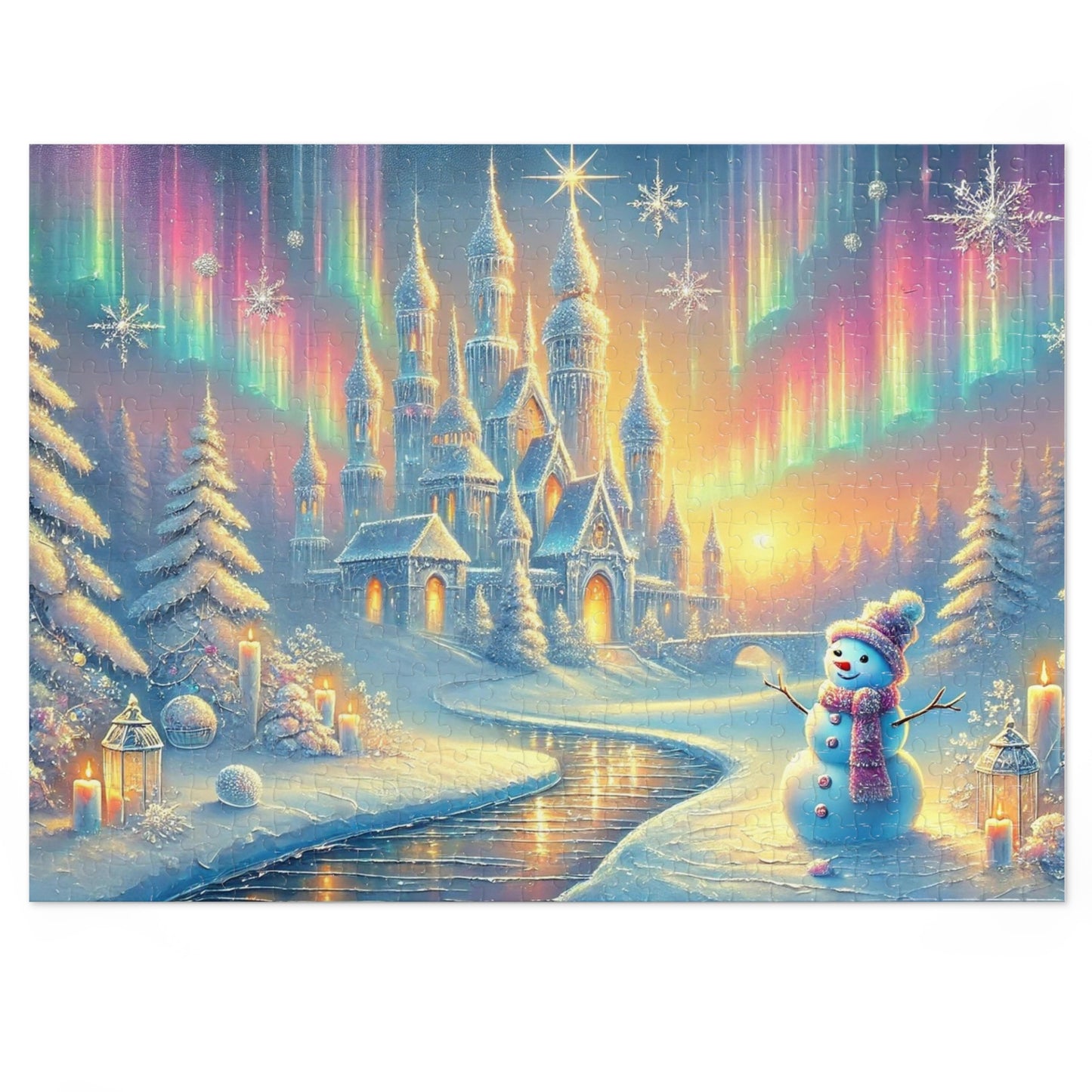 Winterlight Castle: A Puzzle of Snow, Stars, and Northern Wonder