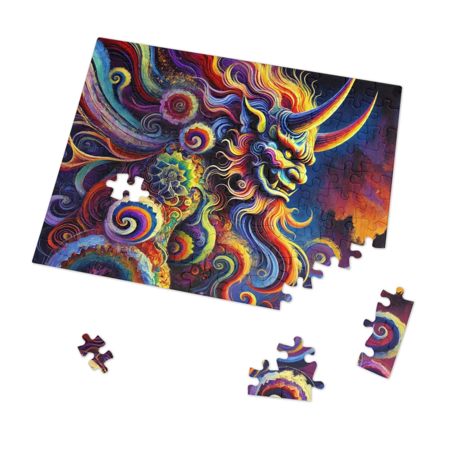 Demon's Rhapsody: A Symphony of Flames and Swirls
