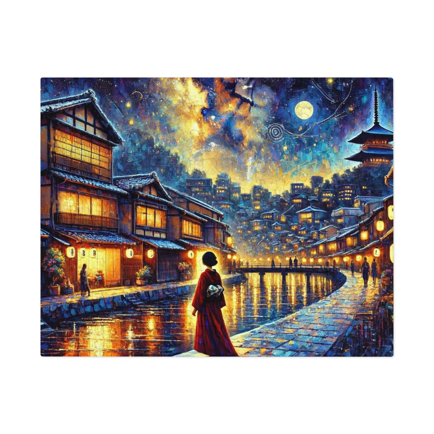 Moonlit Streets in Kyoto