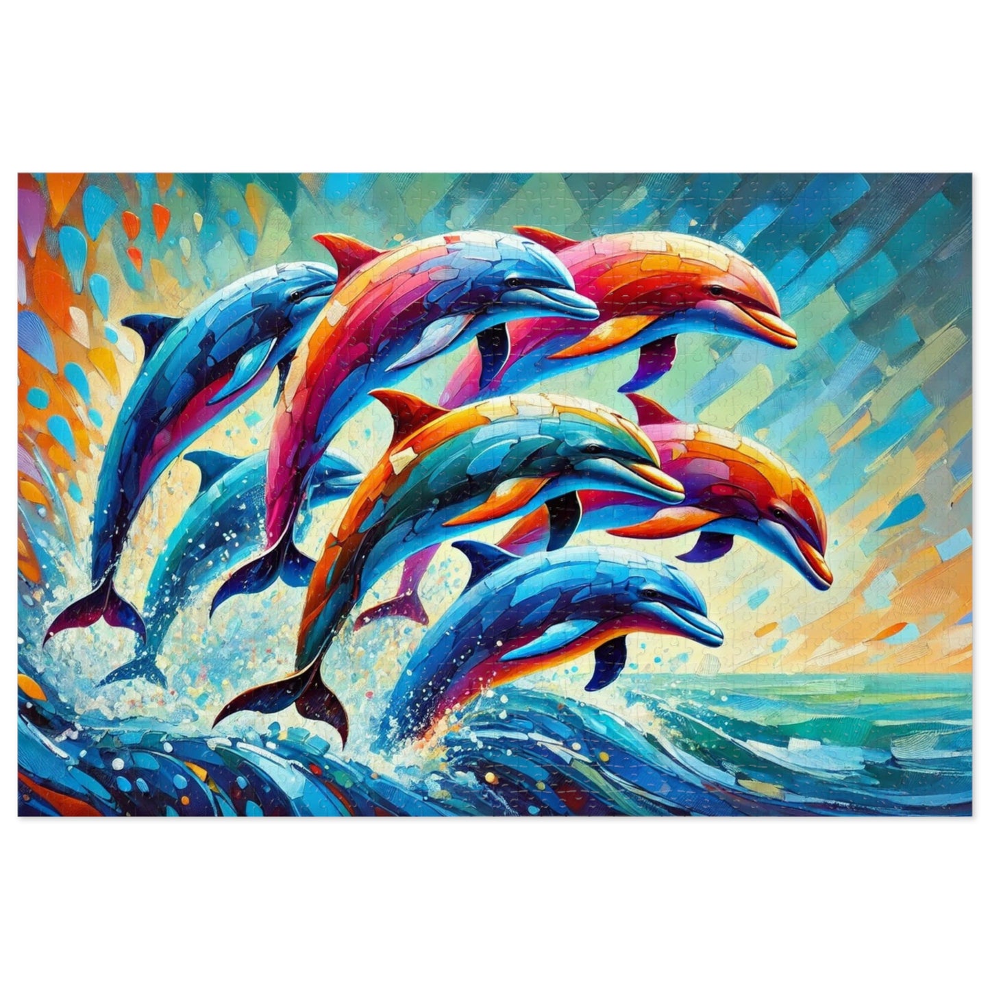 Rainbow Dolphins: A Dance of Ocean Prisma
