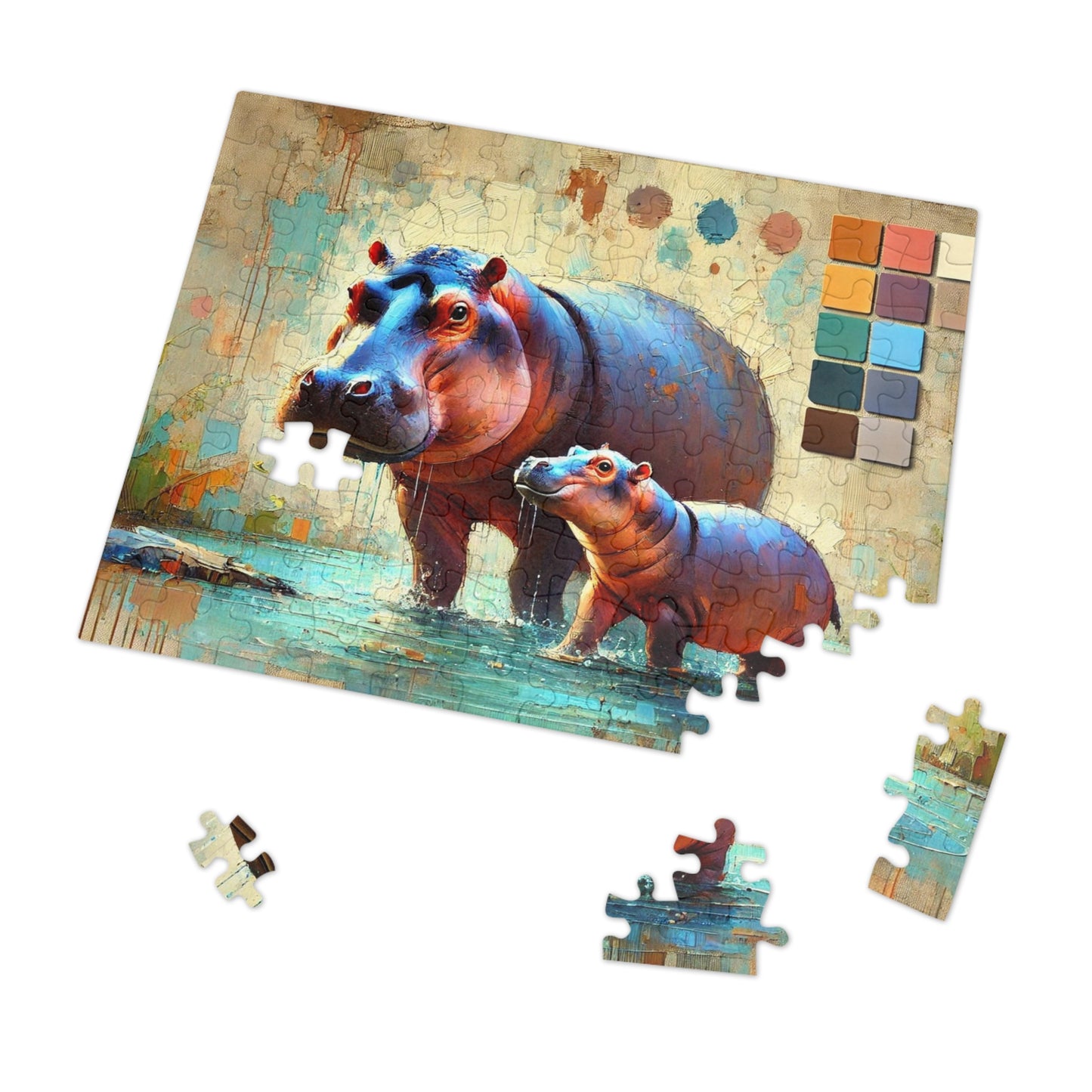 A Hippo Duo: In the Heart of the Wetlands