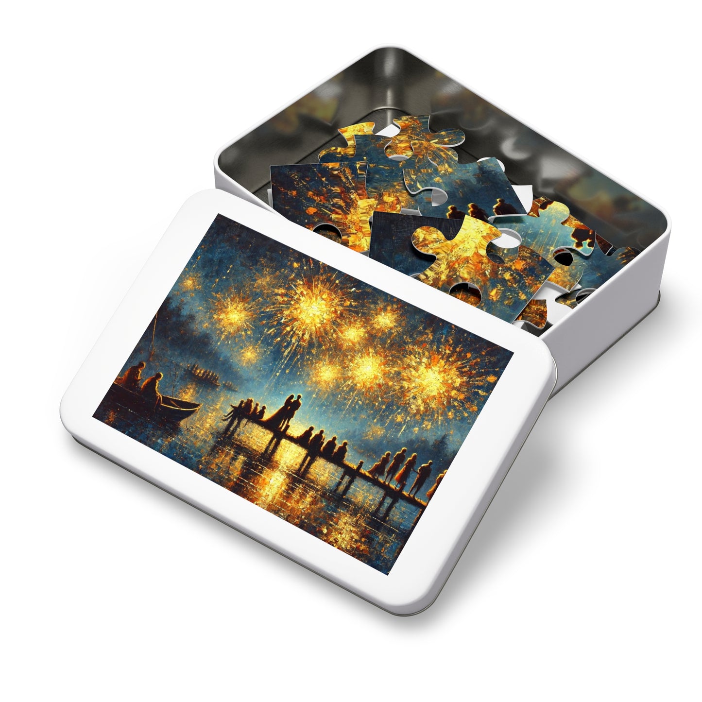 Silent Fireworks: A Nocturne by the Lake