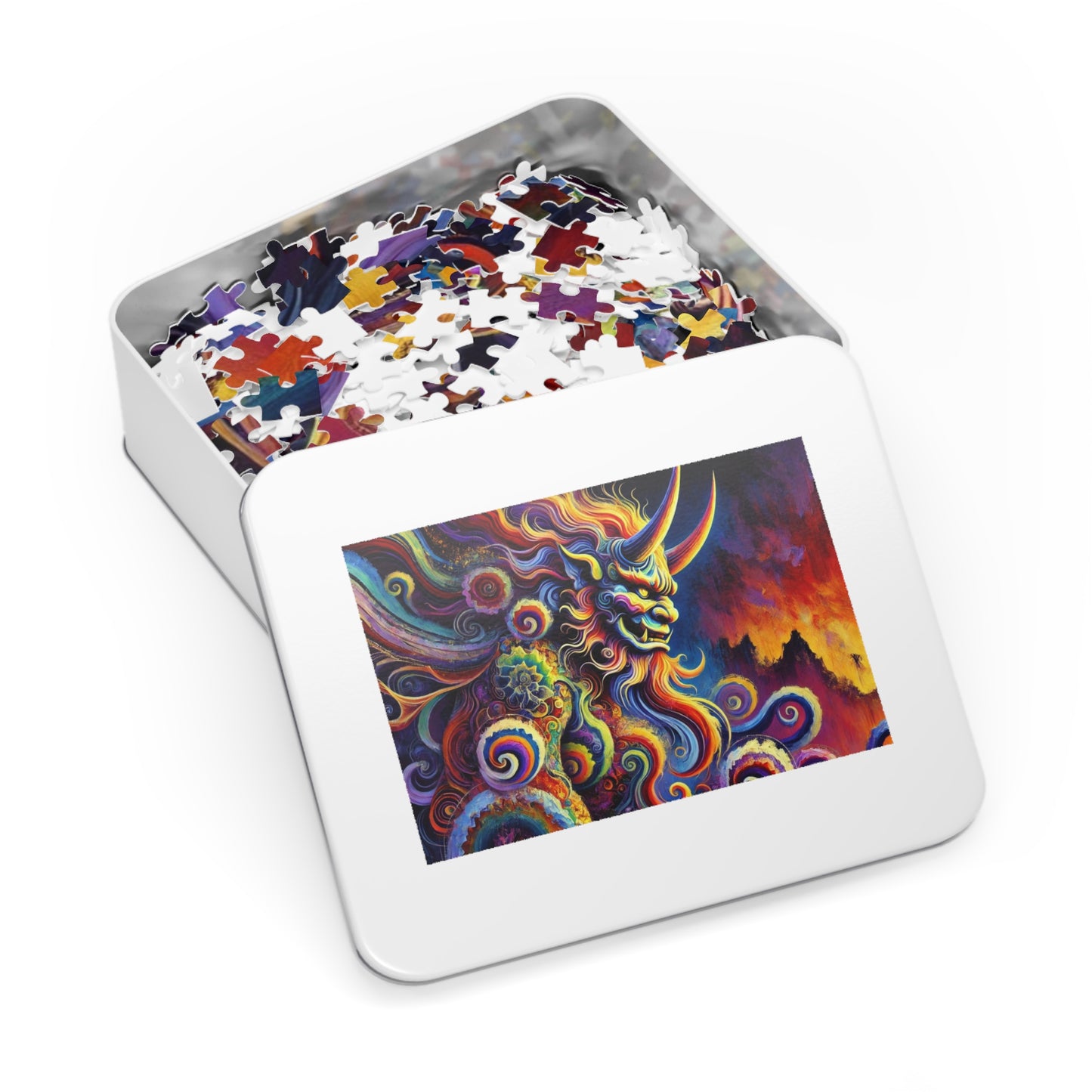Demon's Rhapsody: A Symphony of Flames and Swirls