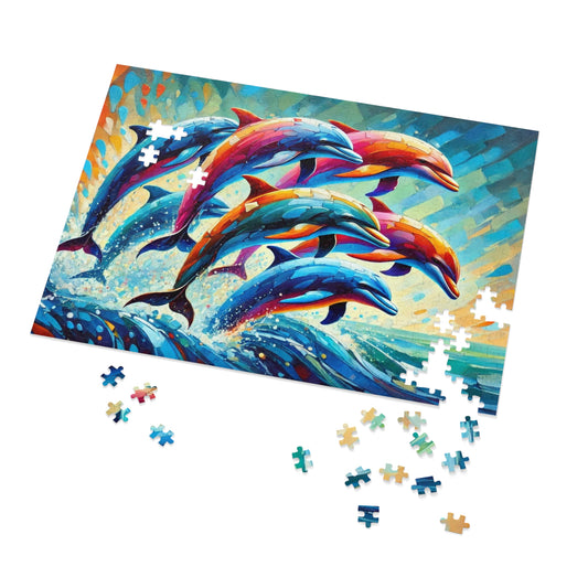 Rainbow Dolphins: A Dance of Ocean Prisma