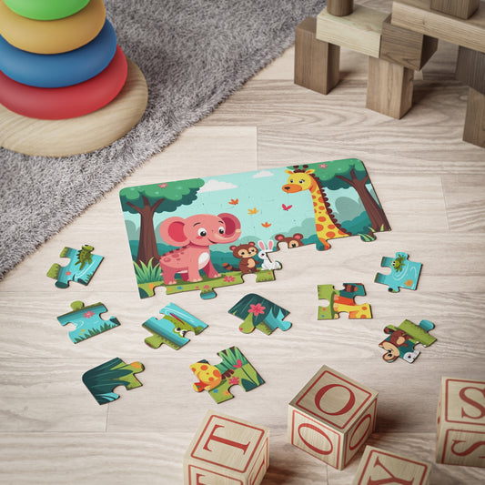 Forest Friends by the Pond: A Joyful Puzzle Adventure for Young Minds