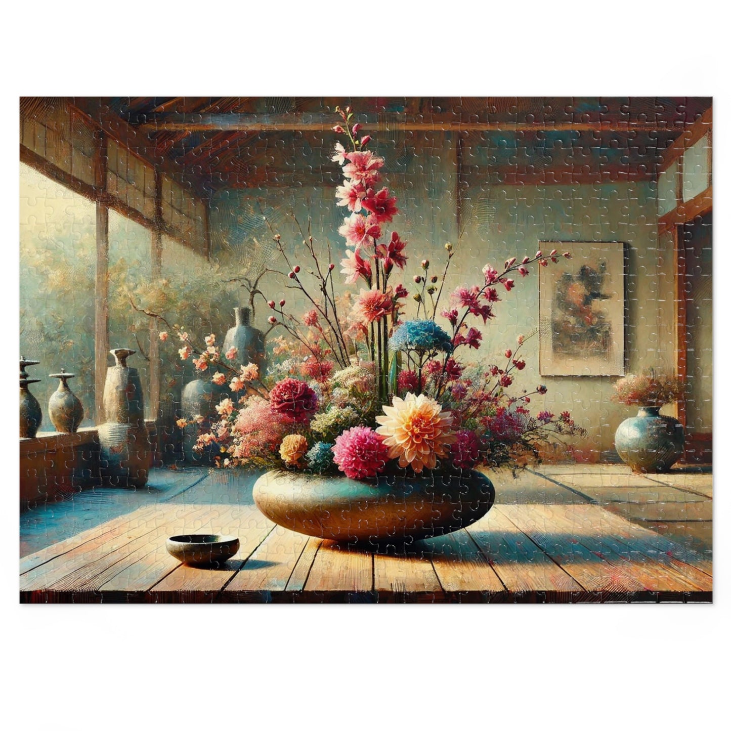 Ikebana Reverie: Harmony in Bloom – Moribana and Jiyuka Styles