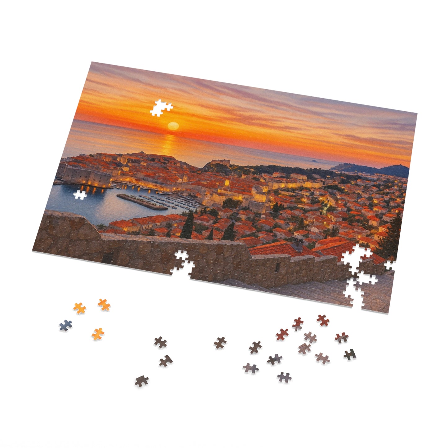Amber Dusk Over Dubrovnik