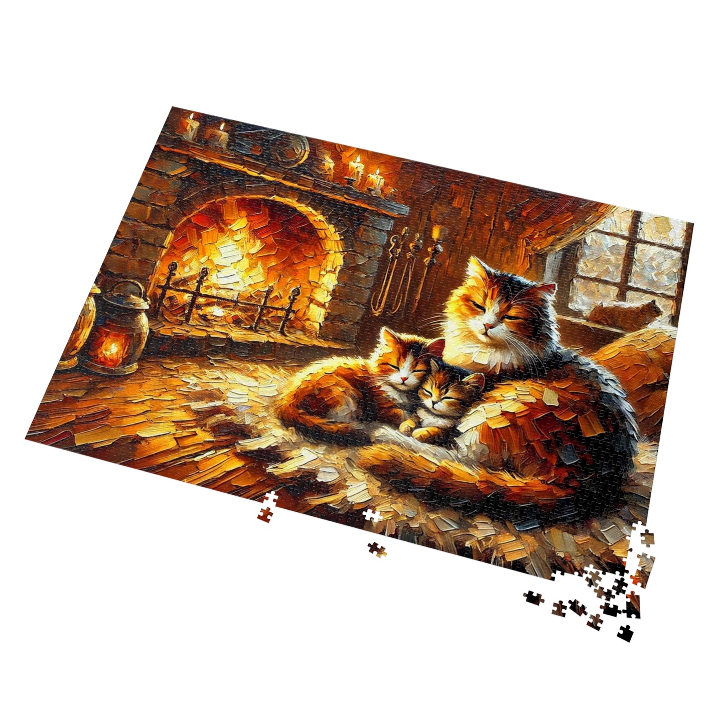 Fireside Whispers: A Mother’s Warmth