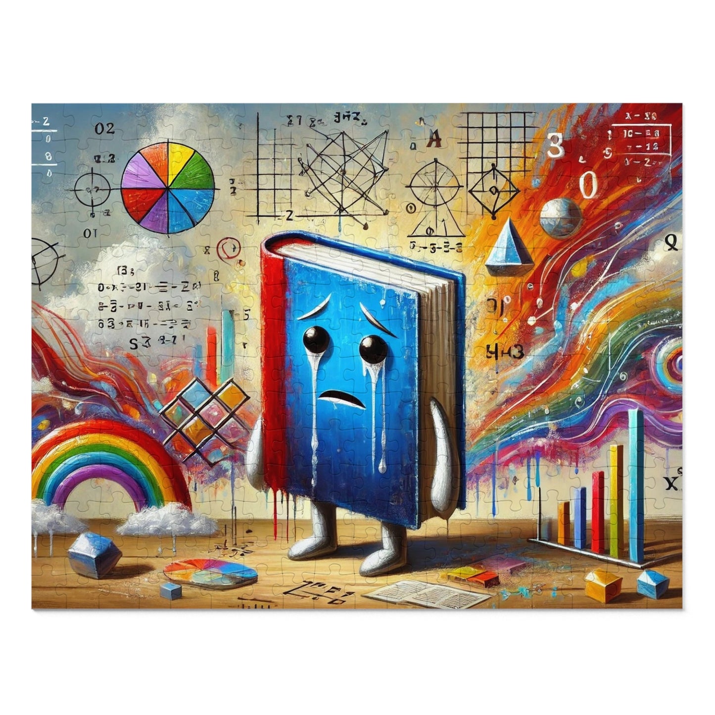Why did the math book look sad ?