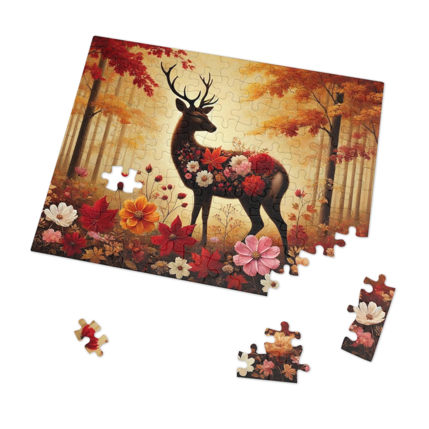 The Autumn Stag: A Forest in Bloom