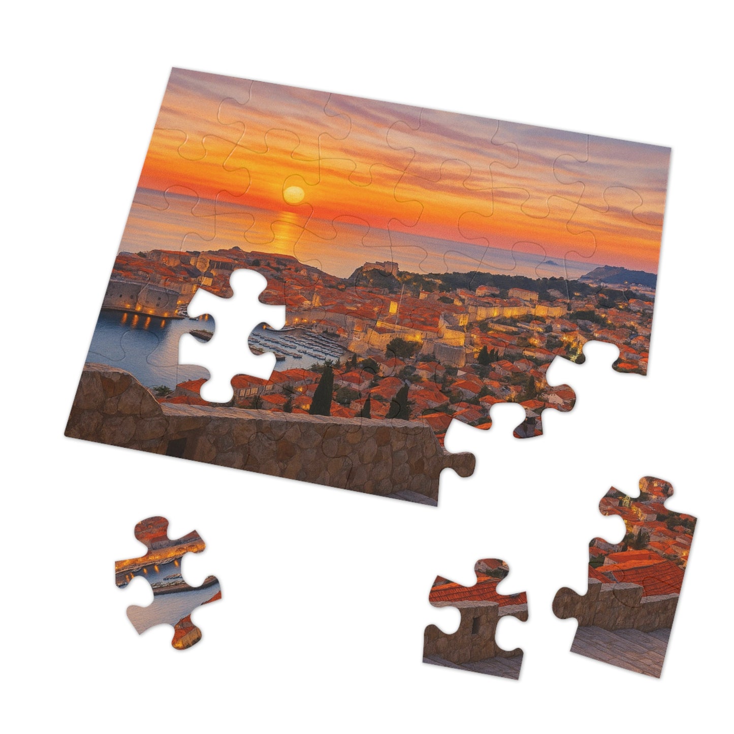 Amber Dusk Over Dubrovnik