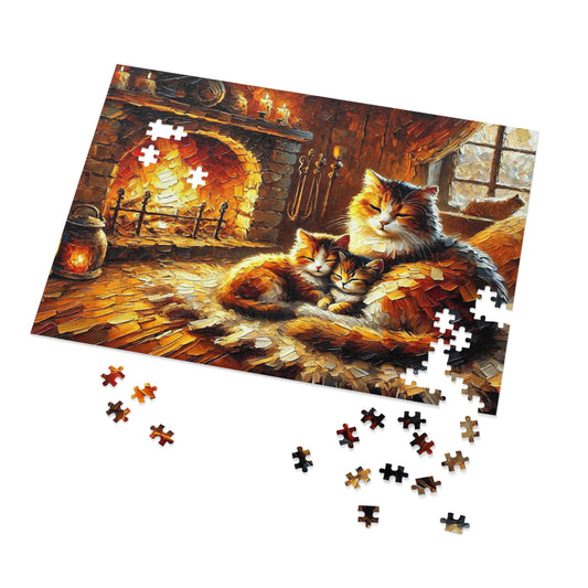 Fireside Whispers: A Mother’s Warmth