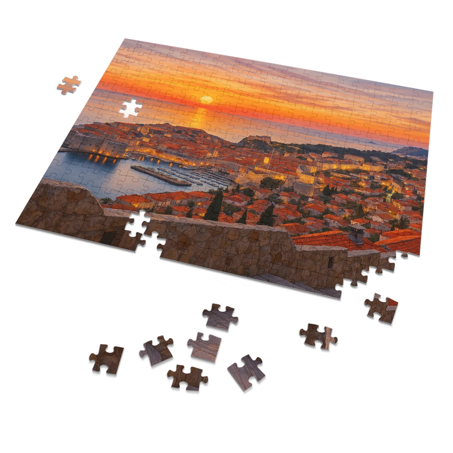 Amber Dusk Over Dubrovnik