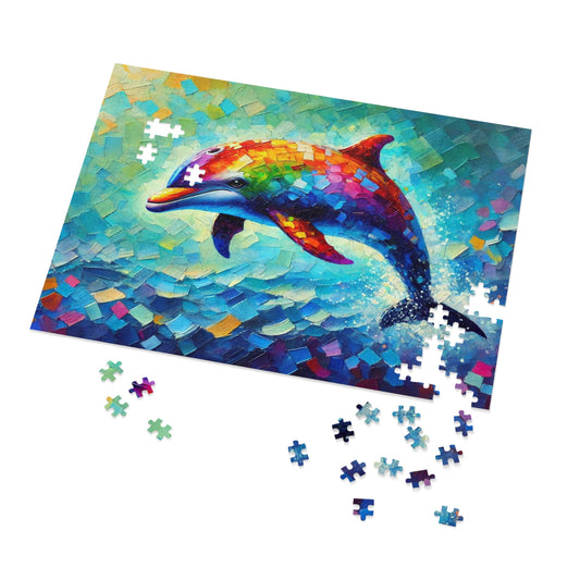 Rainbow Wave: The Joyful Leap of the Dolphin