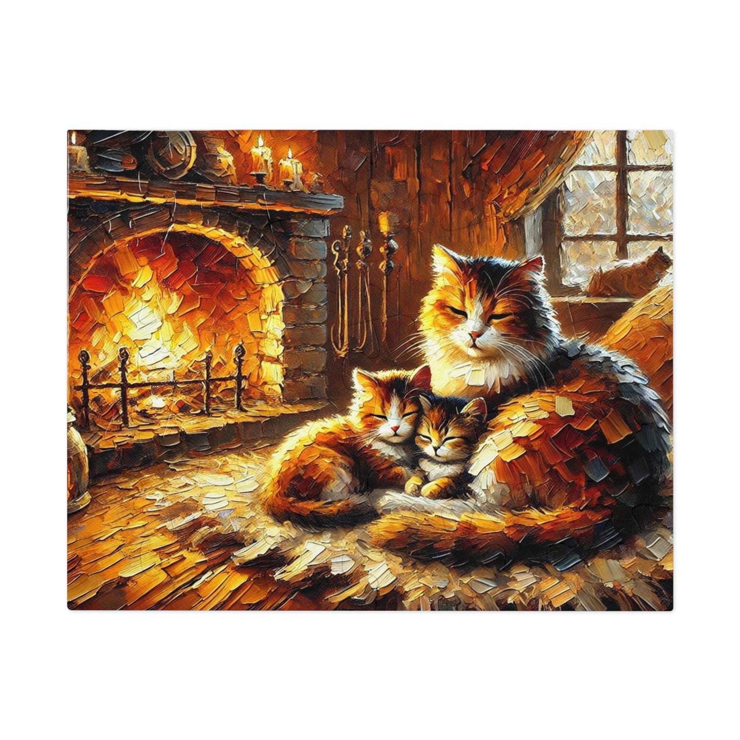 Fireside Whispers: A Mother’s Warmth