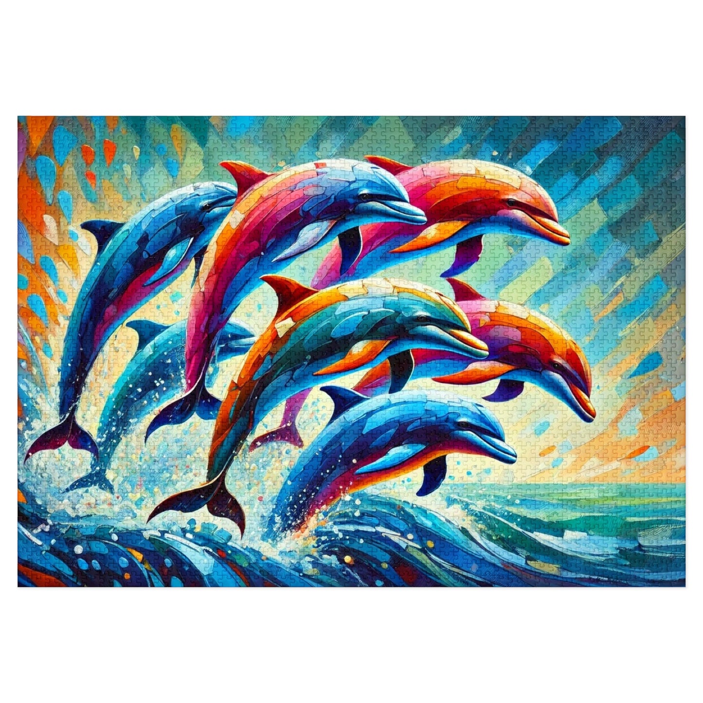 Rainbow Dolphins: A Dance of Ocean Prisma