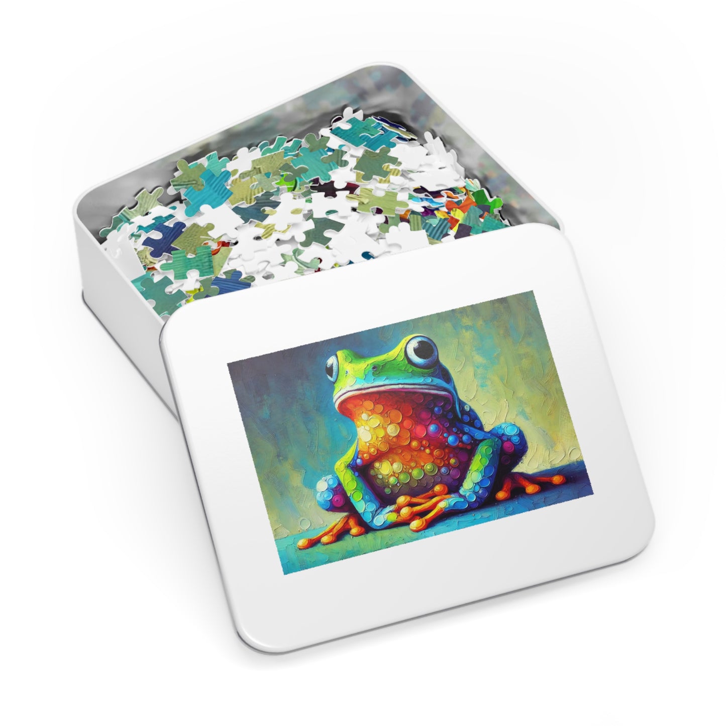 Rainbow Tree Frog: A Bubble Symphony