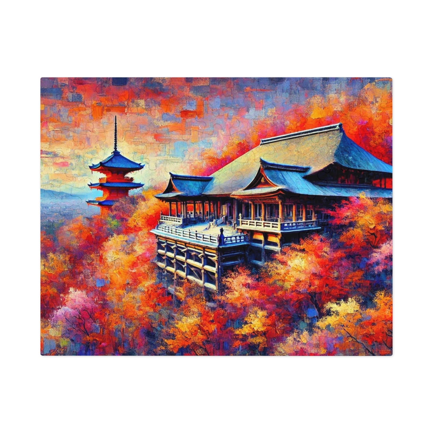 Kiyomizu Temple: Autumn's Painted Symphony