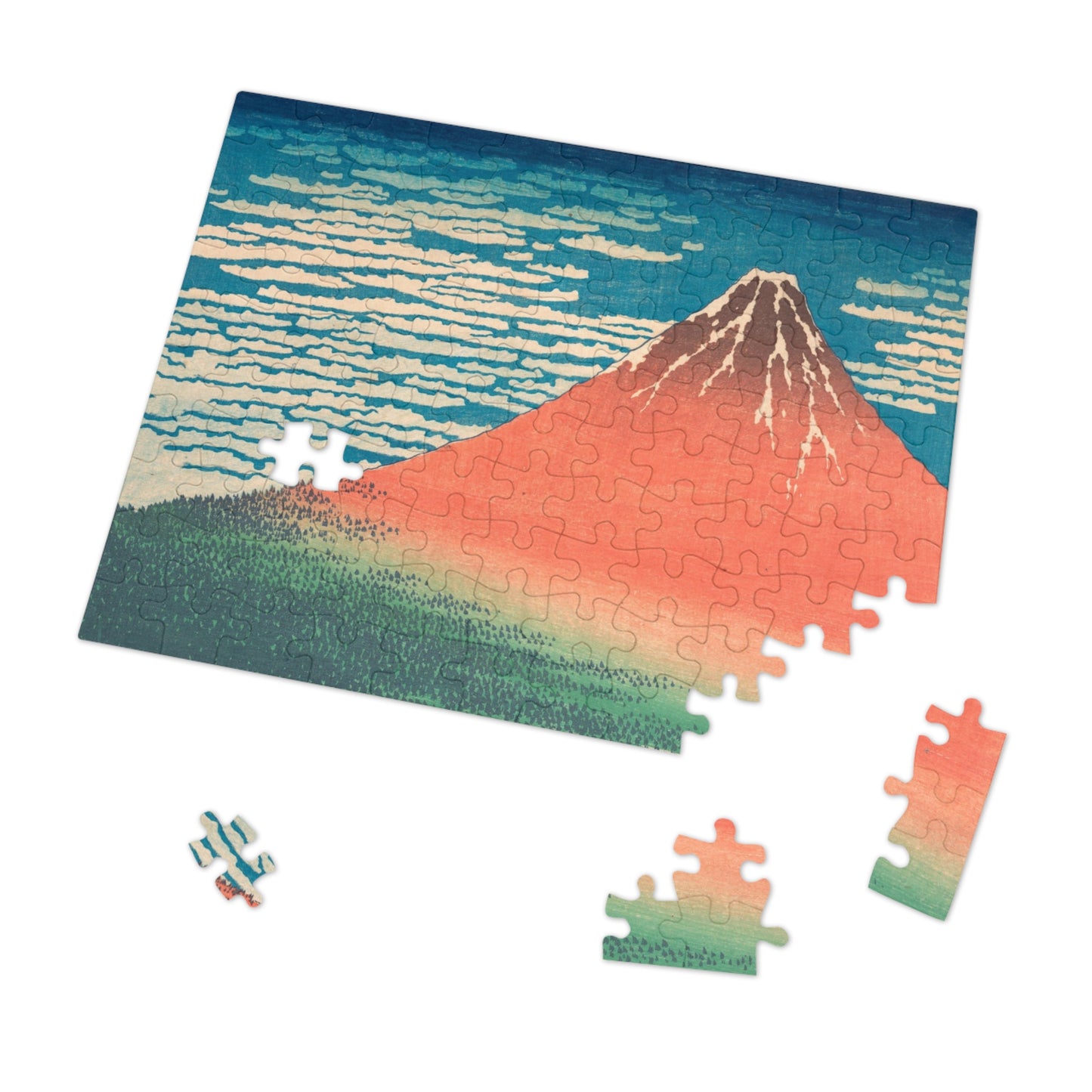 The Crimson Peak: Mount Fuji at Dawn
