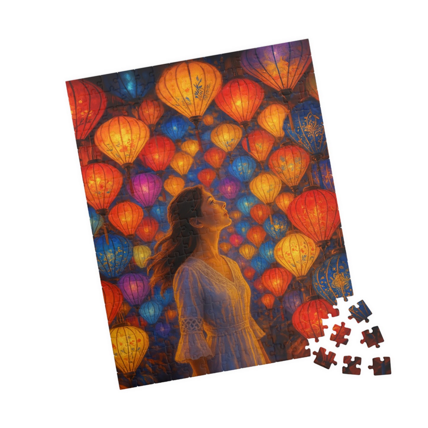 Echoes of Color: A Lantern-lit Reverie