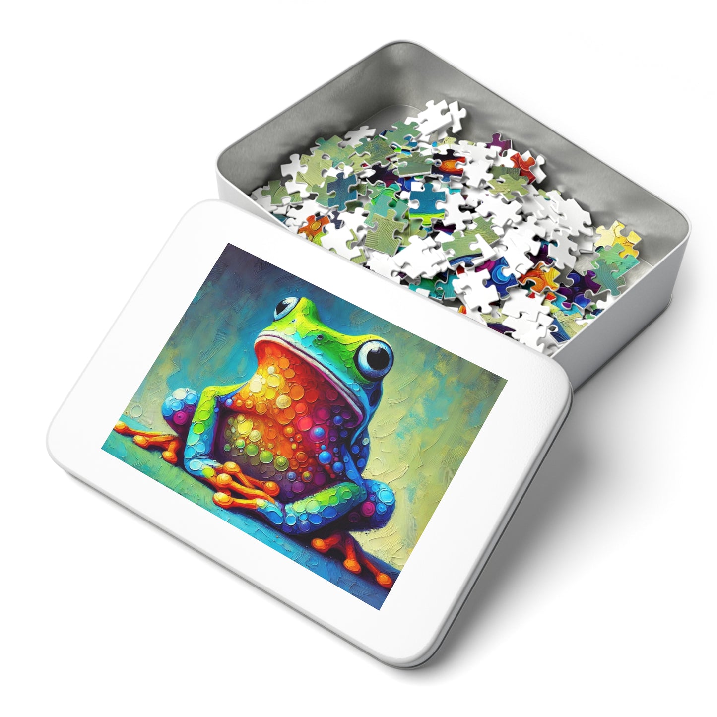 Rainbow Tree Frog: A Bubble Symphony
