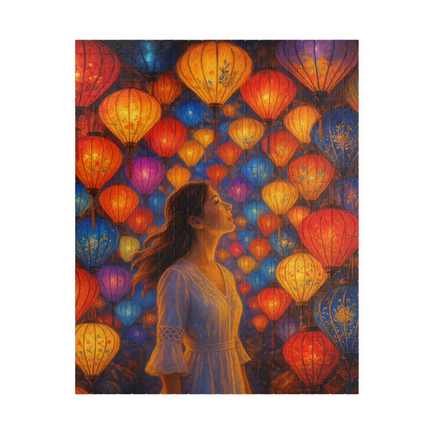 Echoes of Color: A Lantern-lit Reverie