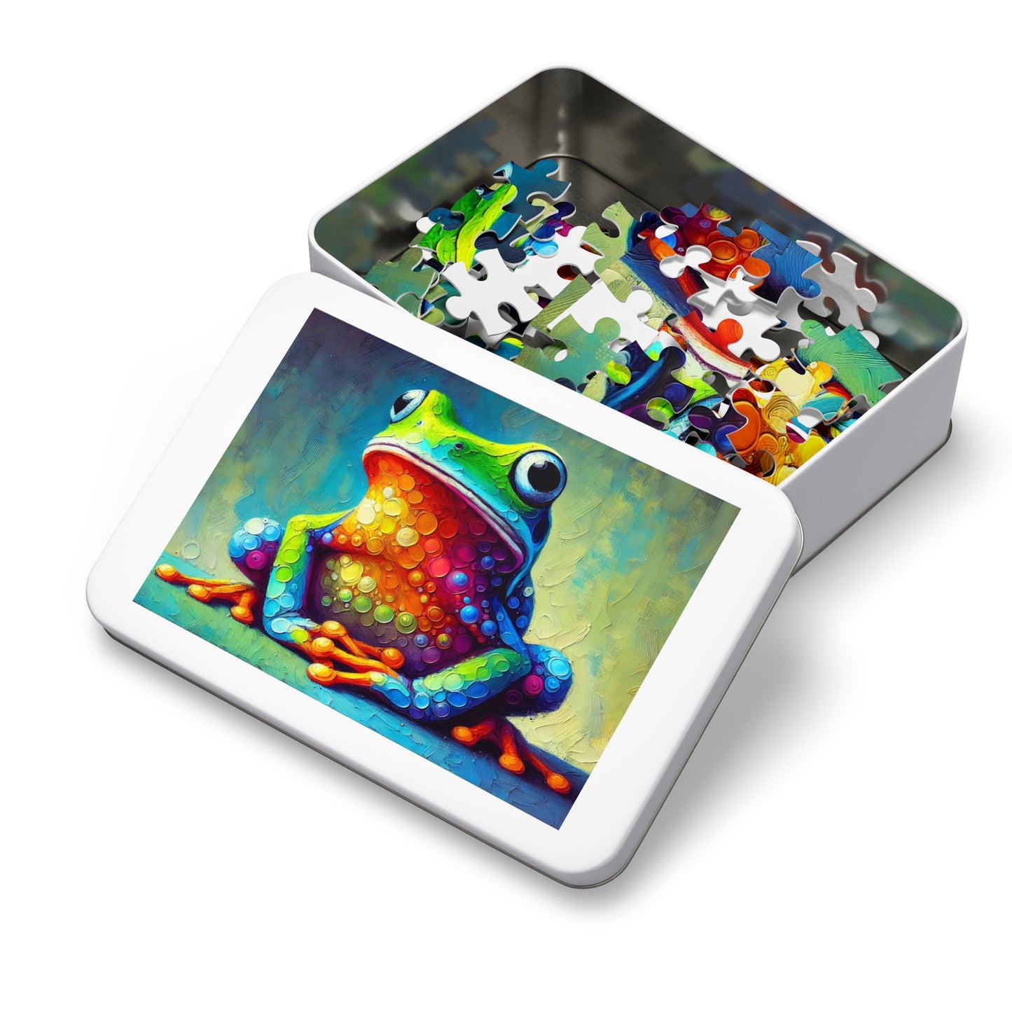 Rainbow Tree Frog: A Bubble Symphony