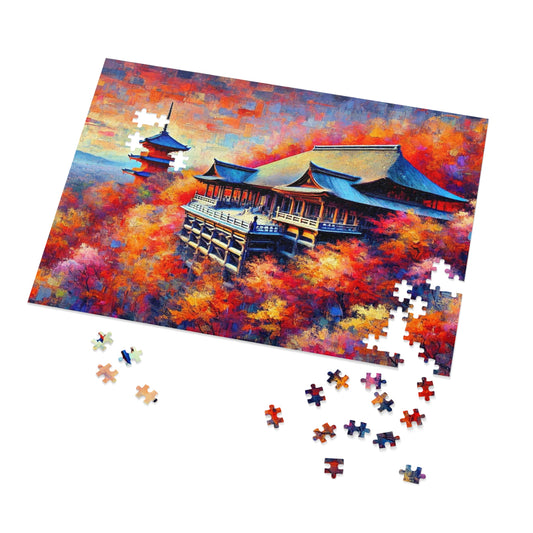 Kiyomizu Temple: Autumn's Painted Symphony