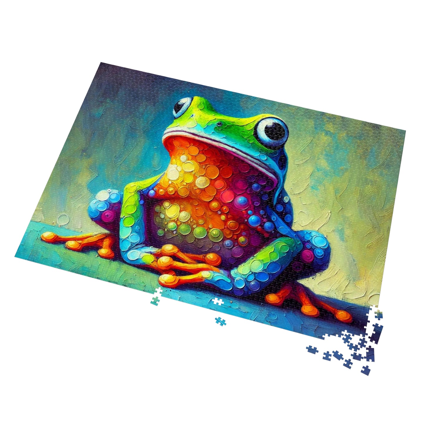 Rainbow Tree Frog: A Bubble Symphony