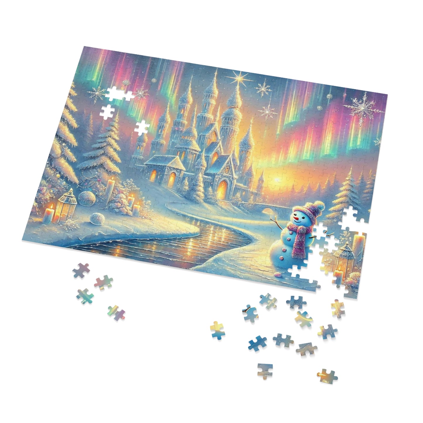 Winterlight Castle: A Puzzle of Snow, Stars, and Northern Wonder