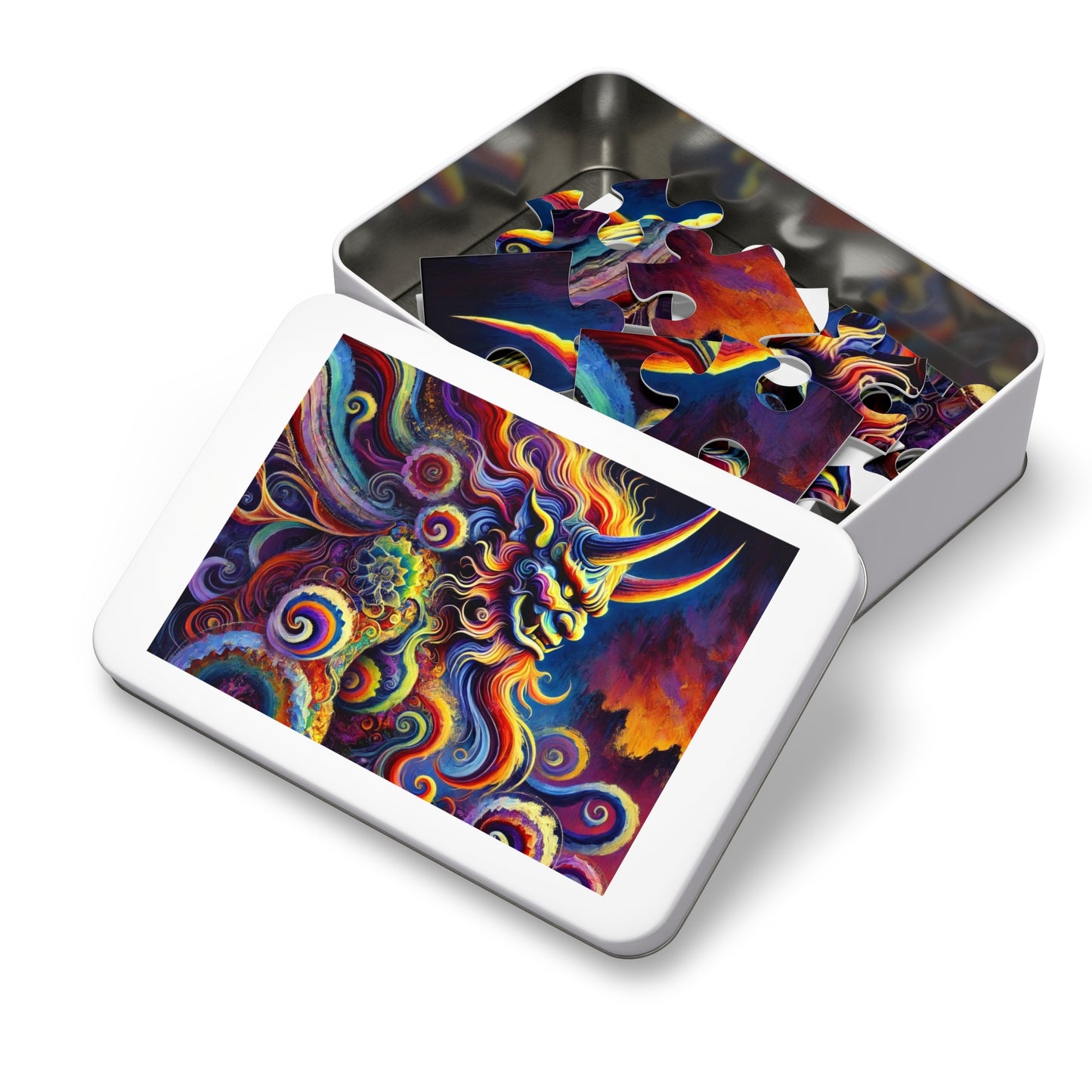 Demon's Rhapsody: A Symphony of Flames and Swirls