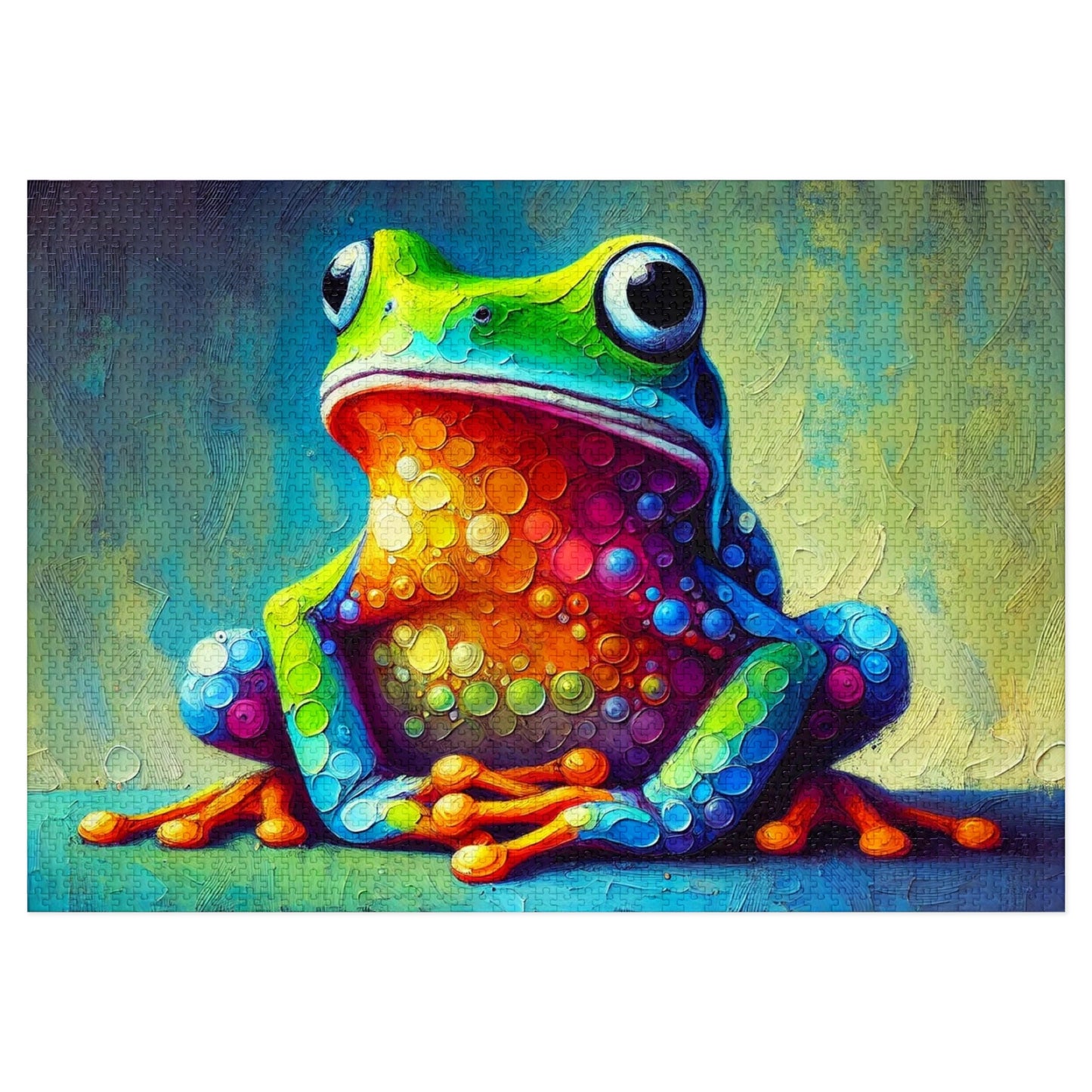 Rainbow Tree Frog: A Bubble Symphony