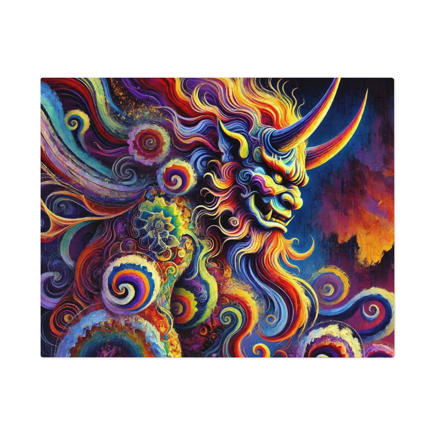 Demon's Rhapsody: A Symphony of Flames and Swirls