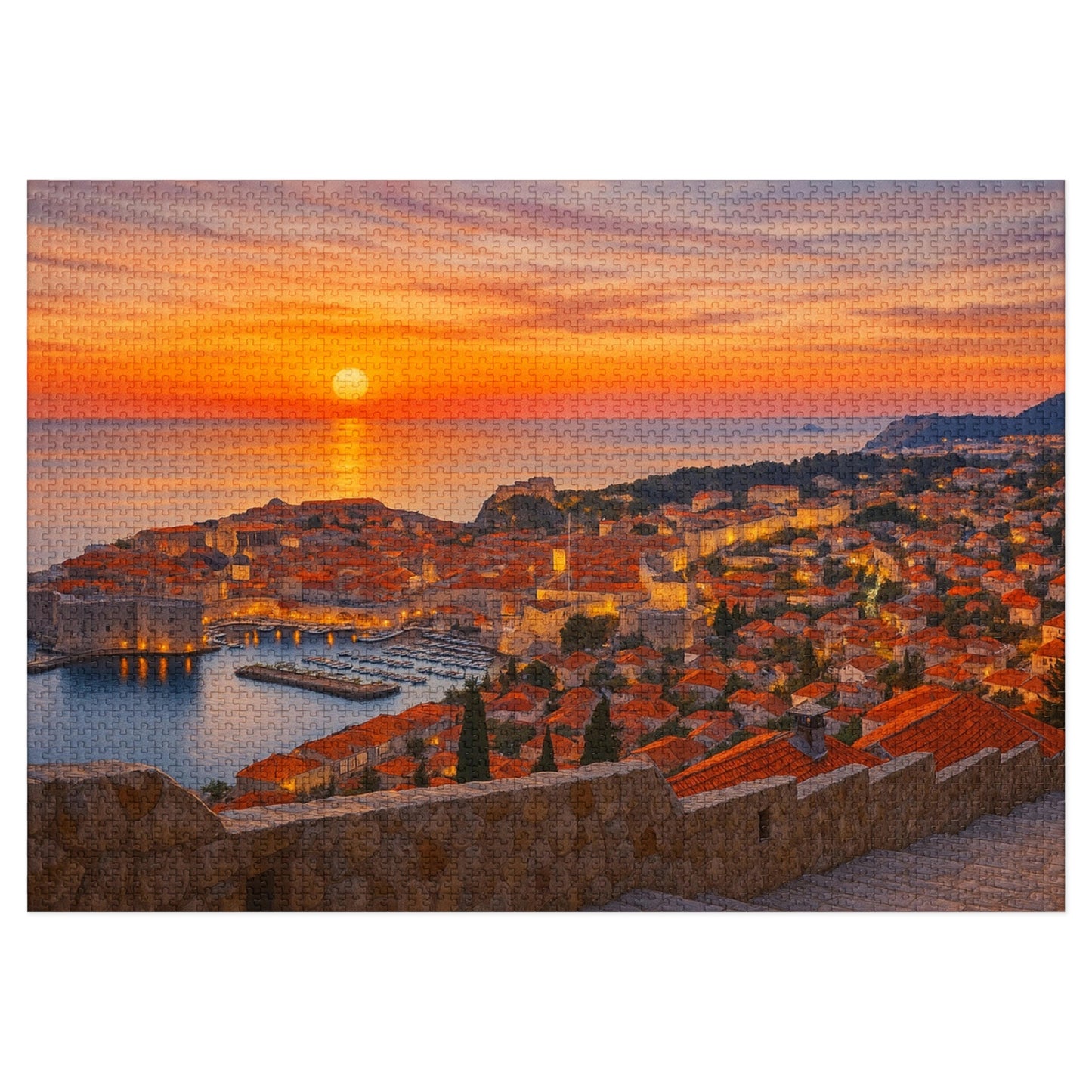 Amber Dusk Over Dubrovnik