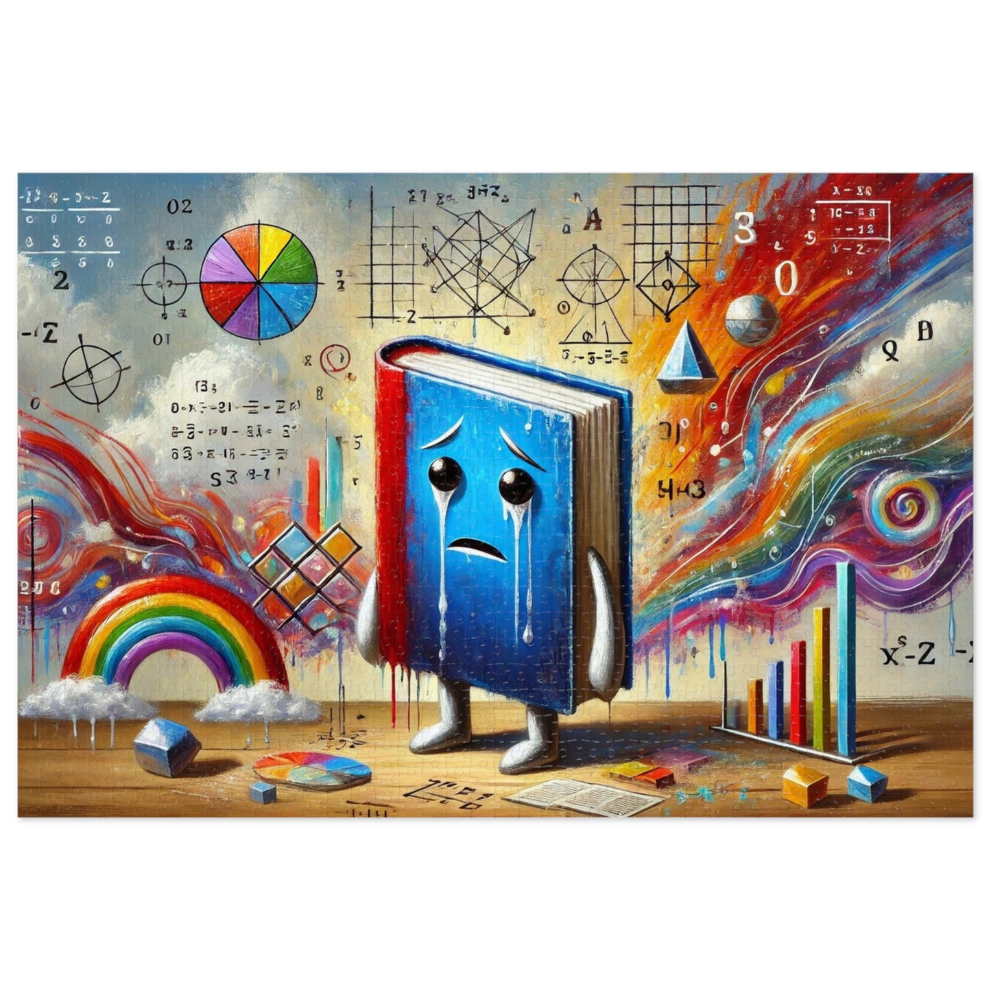 Why did the math book look sad ?