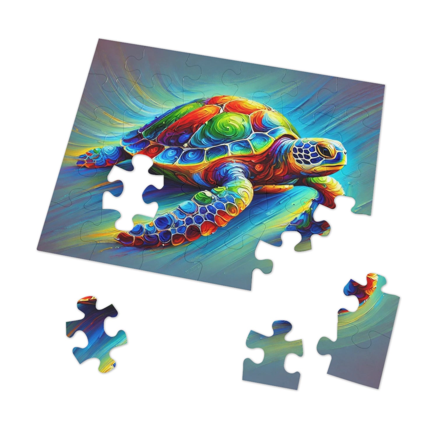 Ocean's Palette: The Vibrant Sea Turtle