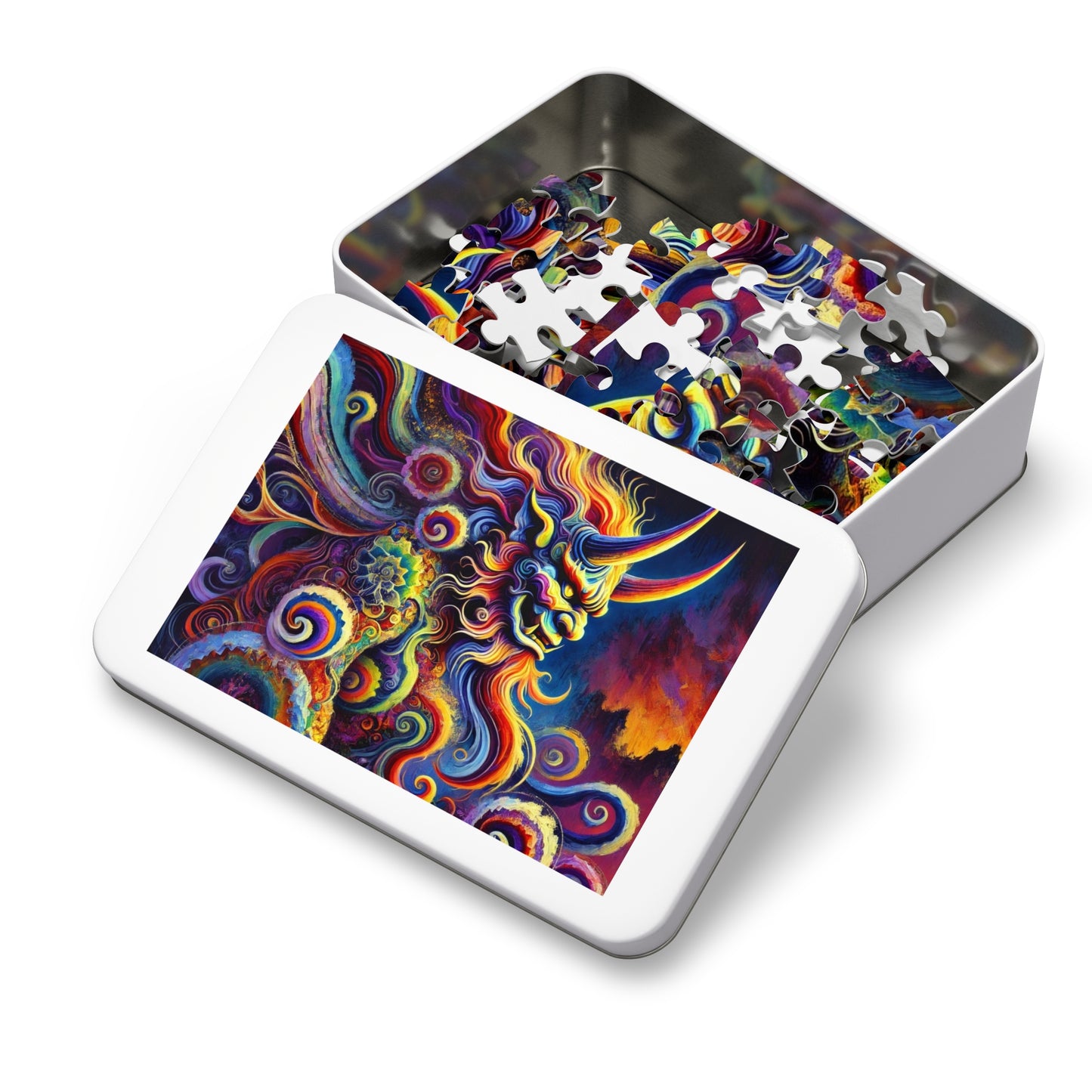 Demon's Rhapsody: A Symphony of Flames and Swirls