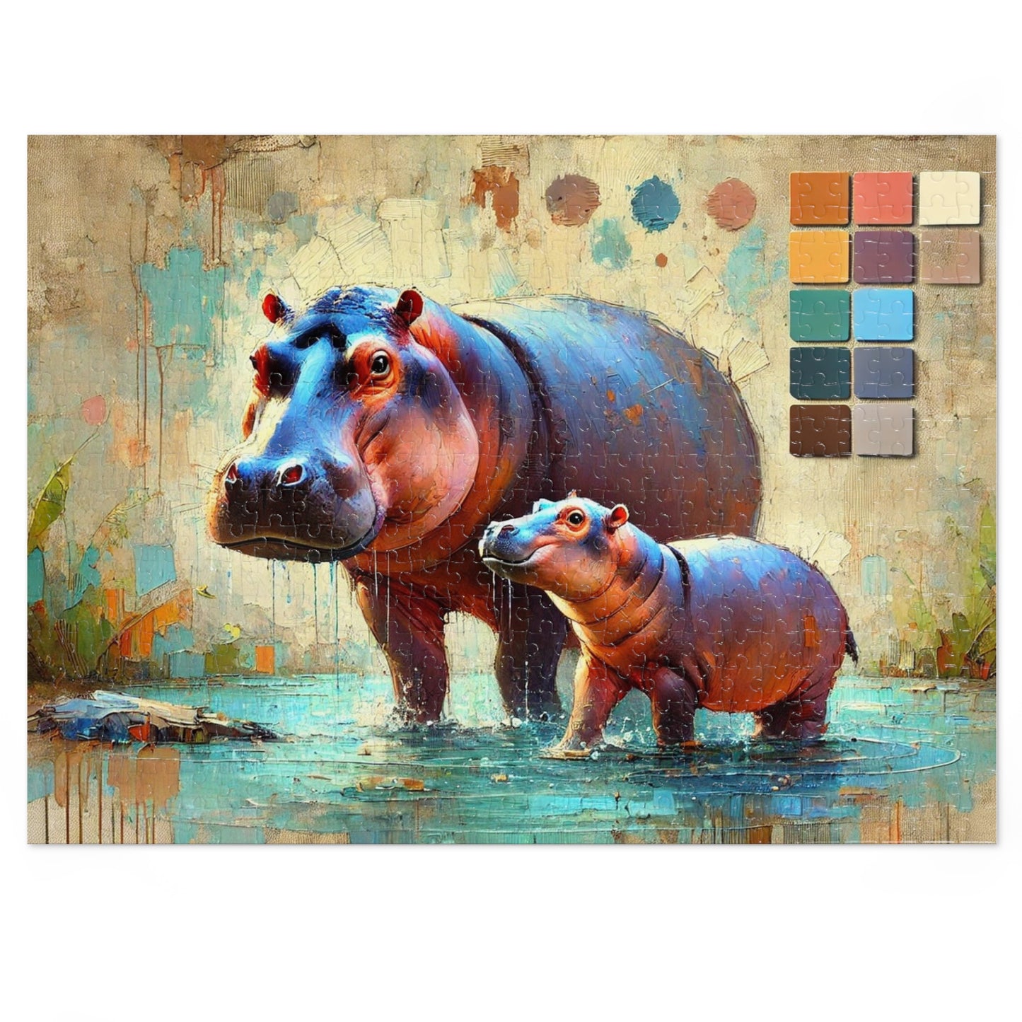 A Hippo Duo: In the Heart of the Wetlands