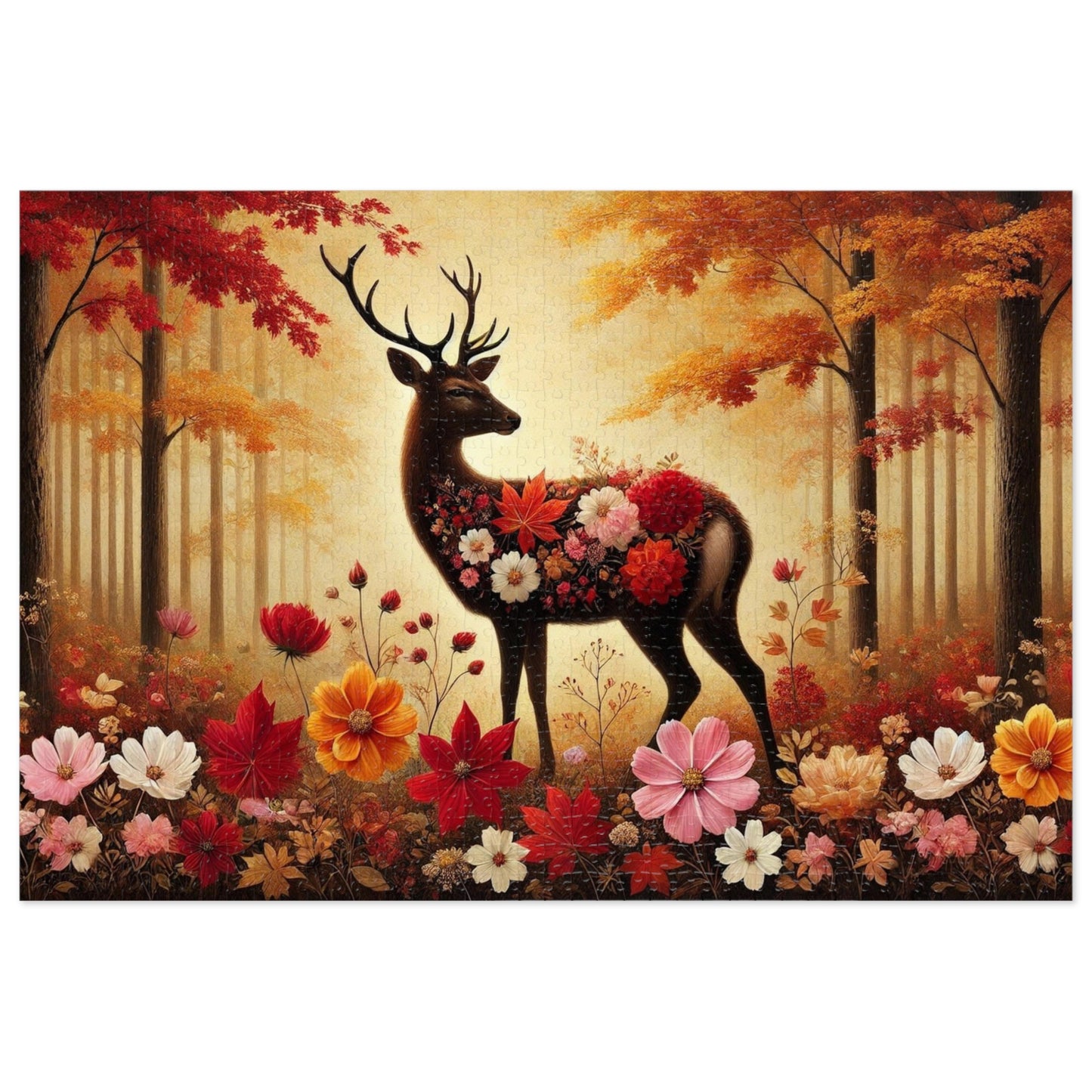 The Autumn Stag: A Forest in Bloom