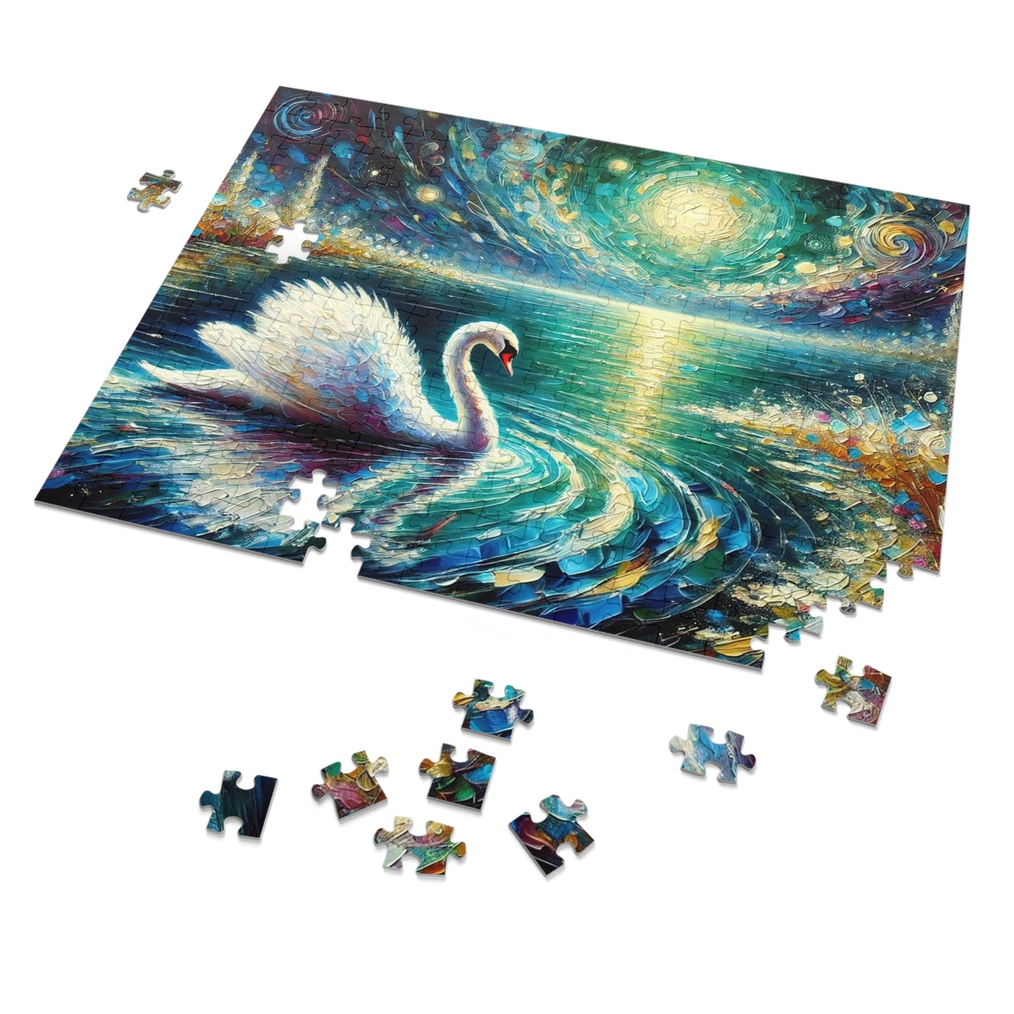 Moonlit Waters: The Grace of the Swan