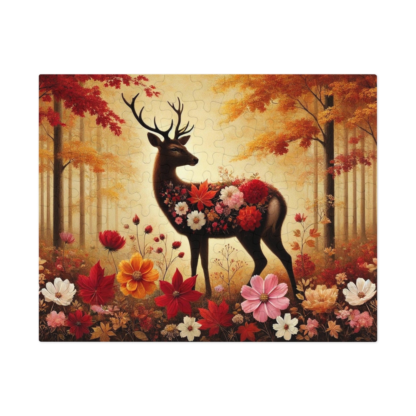 The Autumn Stag: A Forest in Bloom