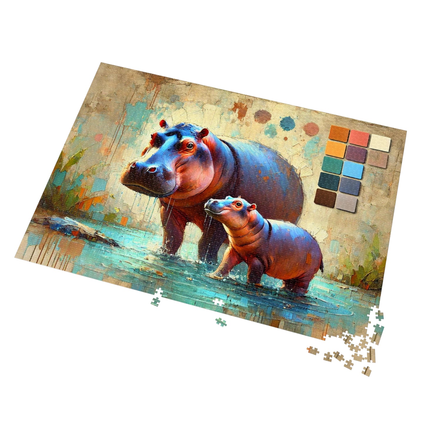 A Hippo Duo: In the Heart of the Wetlands