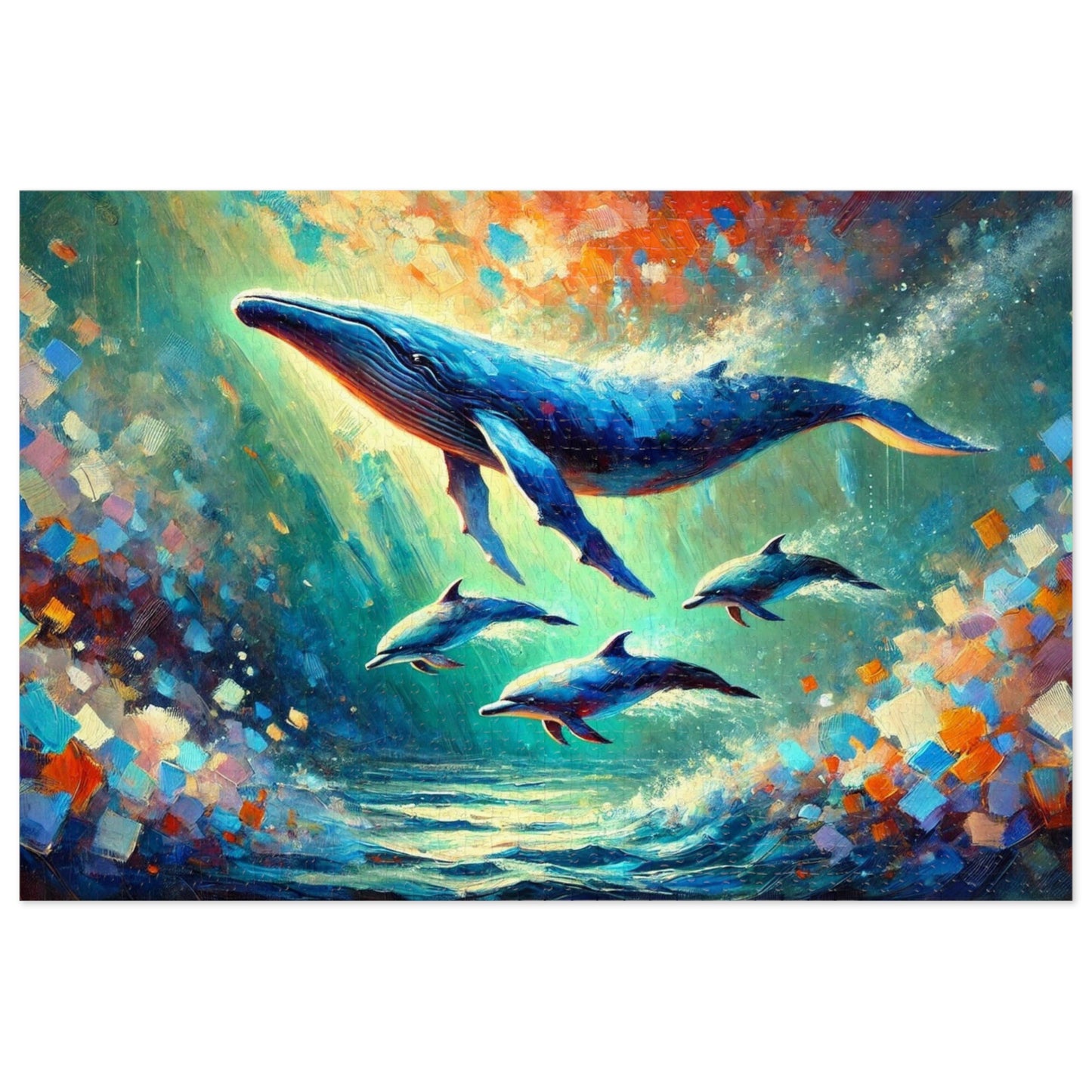 Ocean Dreams: A Whale's Ballet with Dolphins