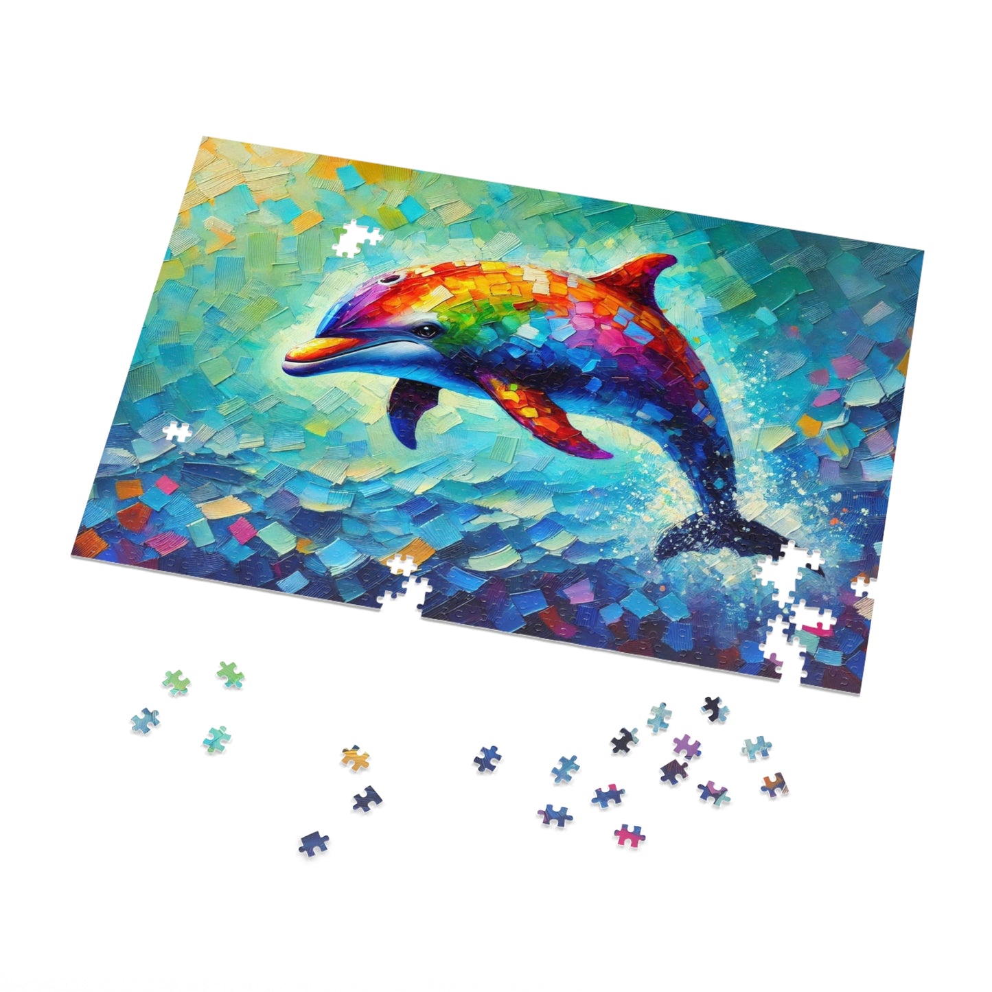 Rainbow Wave: The Joyful Leap of the Dolphin