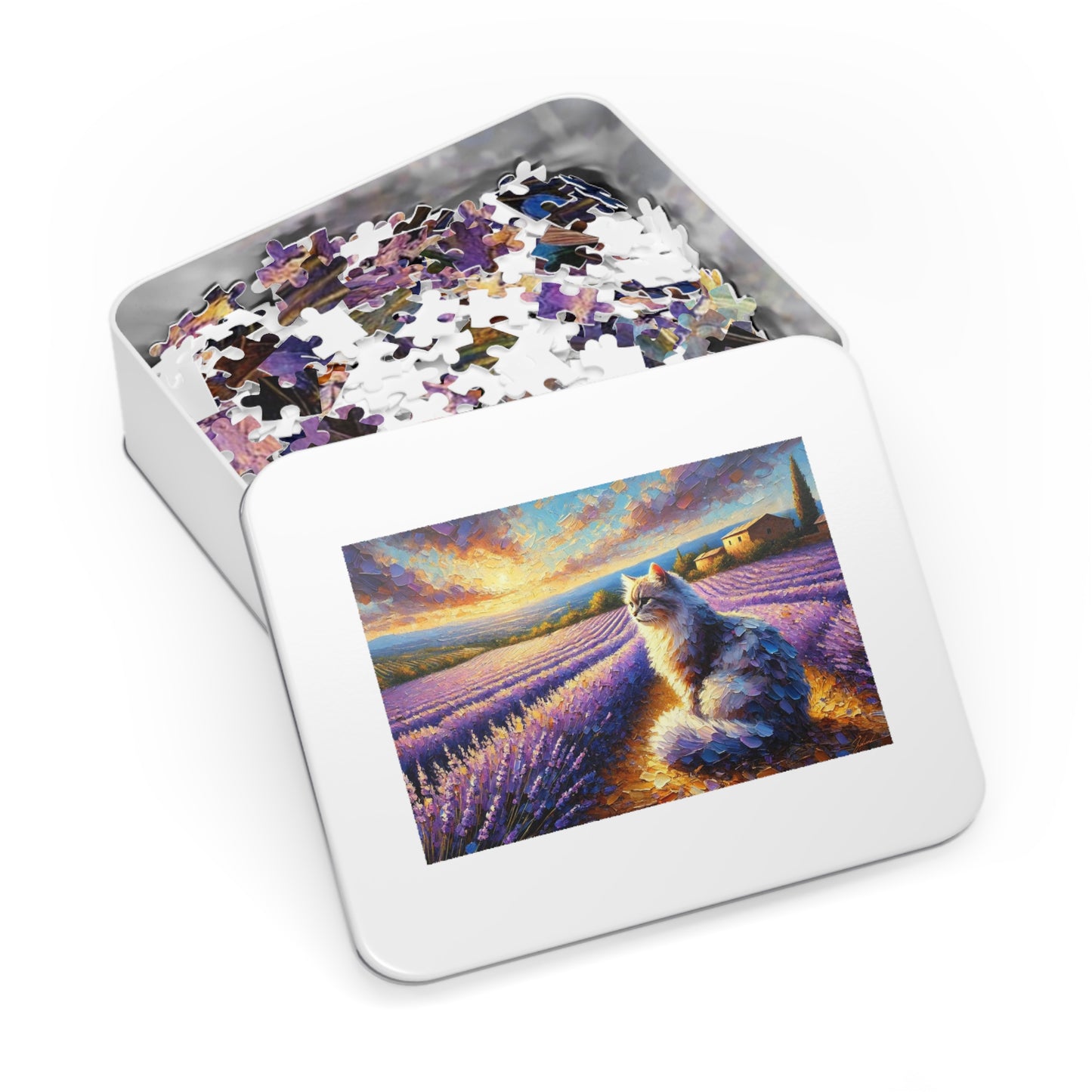 A Cat Among the Lavender Fields in Provence