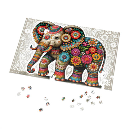 The Floral Elephant: A Symphony of Colors